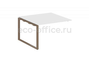 Проходной наборный элемент переговорного стола METAL SYSTEM STYLE БО.ППРГ-2 Белый / Мокко металл фото