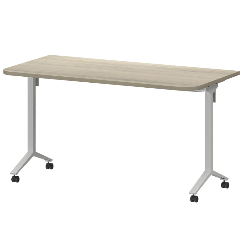 стол мобильный складной радиусный protech мб25-140.70р кронберг/белый фото