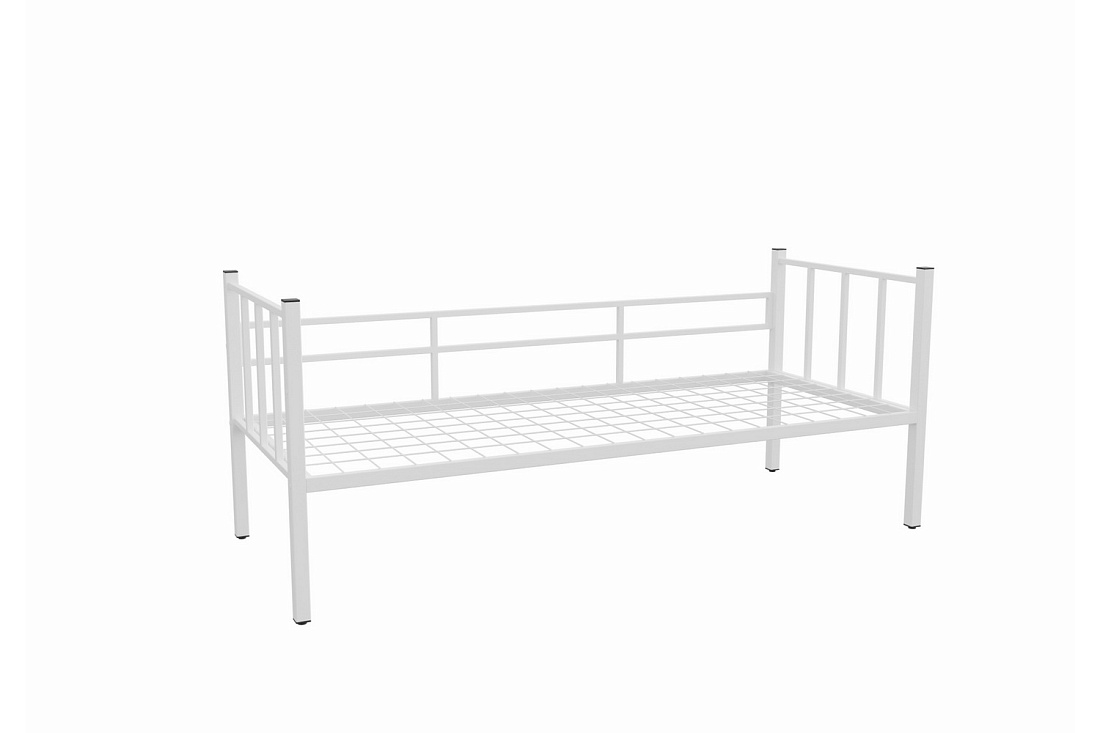 кровать 1-но ярусная overnight on.mk1-001 белый металл фото