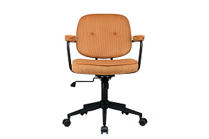 Кресло ECO-CHAIR CHESTER W-221T Горчичный велюр фото