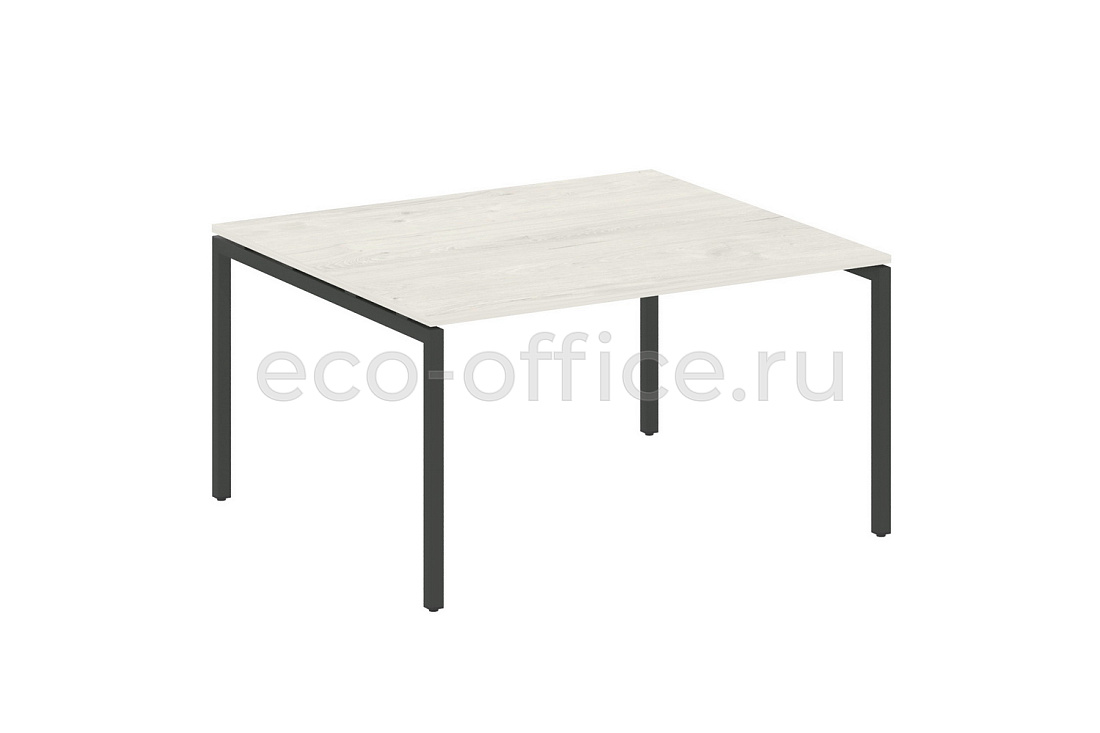 Стол переговорный (1 столешница) METAL SYSTEM QUATTRO 4x4 40БП.ПРГ-1.3 Дуб Наварра / Антрацит металл   стоимость