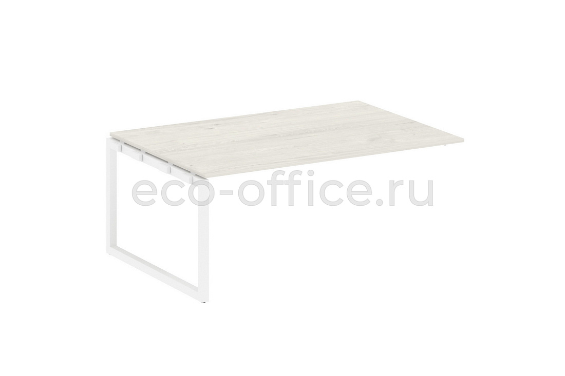 Проходной наборный элемент переговорного стола METAL SYSTEM QUATTRO 5x5 50БО.ППРГ-5 Дуб Наварра / Белый металл  стоимость