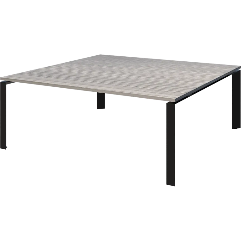 стол переговорный на металлокаркасе protech нтмп.п-200.11 лиственница/антрацит фото