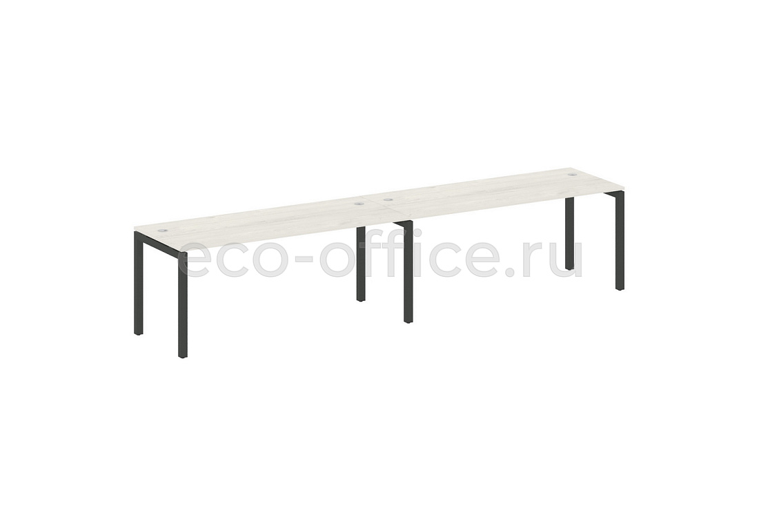 Рабочая станция на 2 рабочих места METAL SYSTEM QUATTRO 5x5 50БП.СМ-2.5 Дуб Наварра / Антрацит металл   стоимость
