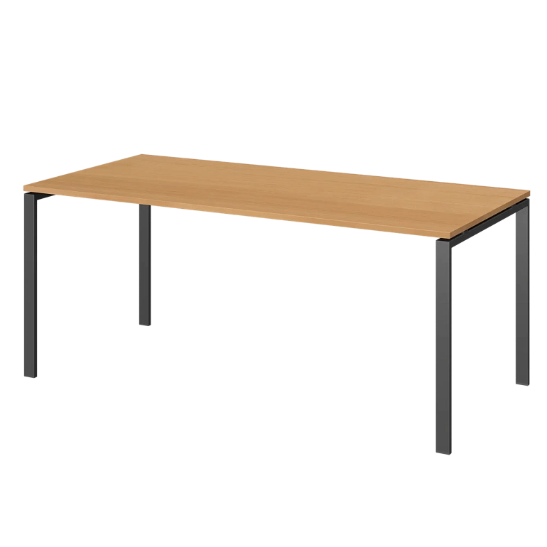 стол на металлокаркасе для заседаний protech ам-0058 ольха/антрацит фото