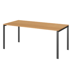 Стол на металлокаркасе для заседаний Protech АМ-0058 Ольха/Антрацит фото