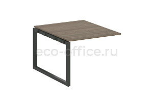 Проходной наборный элемент переговорного стола METAL SYSTEM QUATTRO 5x5 50БО.ППРГ-1 Вяз Благородный / Антрацит металл фото