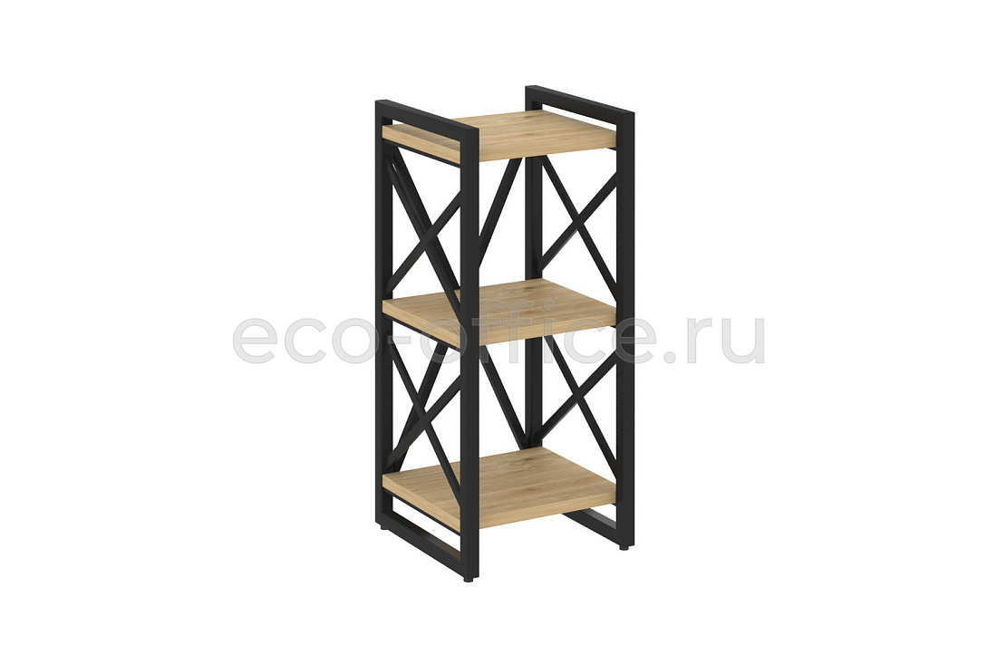 Стеллаж на регулируемых опорах LOFT VR.L-MST.O-3.4 Тиквуд Светлый / Чёрный металл  стоимость