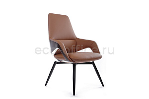 Конференц-кресло RV Design AURA-ST FK005-C Светло-коричневая кожа фото