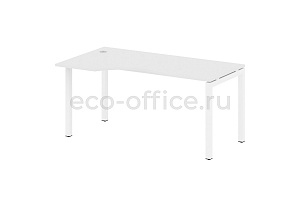 Стол криволинейный левый METAL SYSTEM QUATTRO 5x5 50БП.СА-1 Л Белый / Белый металл фото