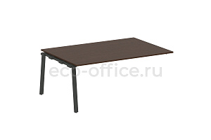 Проходной наборный элемент переговорного стола METAL SYSTEM STYLE БА.ППРГ-5 Венге Цаво / Антрацит металл фото
