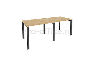 Рабочая станция на П-образном м/к ONIX O.MP-RS-2.1.8 Тиквуд Светлый / Антрацит металл фото