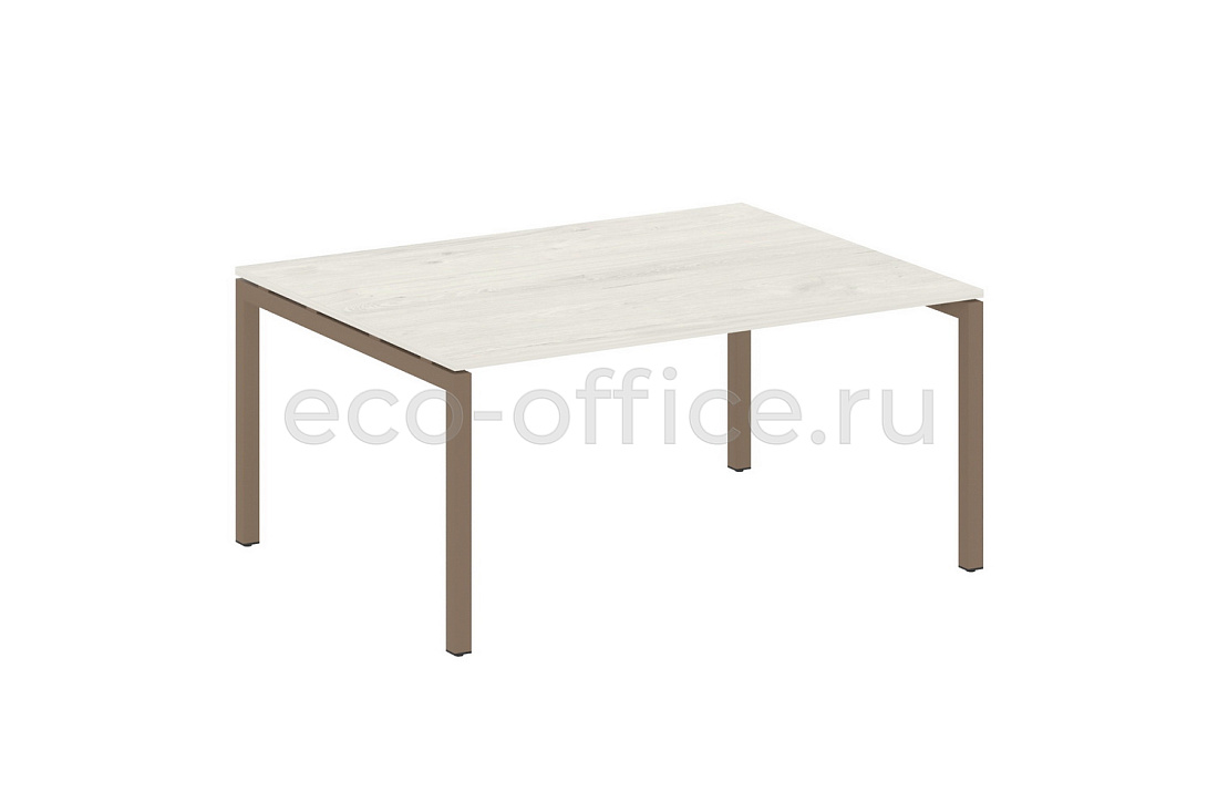Стол переговорный (1 столешница) METAL SYSTEM QUATTRO 5x5 50БП.ПРГ-1.4 Дуб Наварра / Мокко металл  стоимость