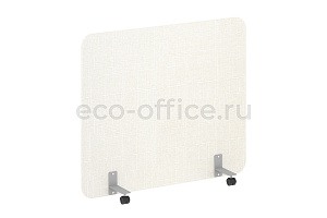 Перегородка на металлических опорах, на роликах R-LINE SOFT AP.R-136-120 Рогожка Romeo 01 / Серый металл фото