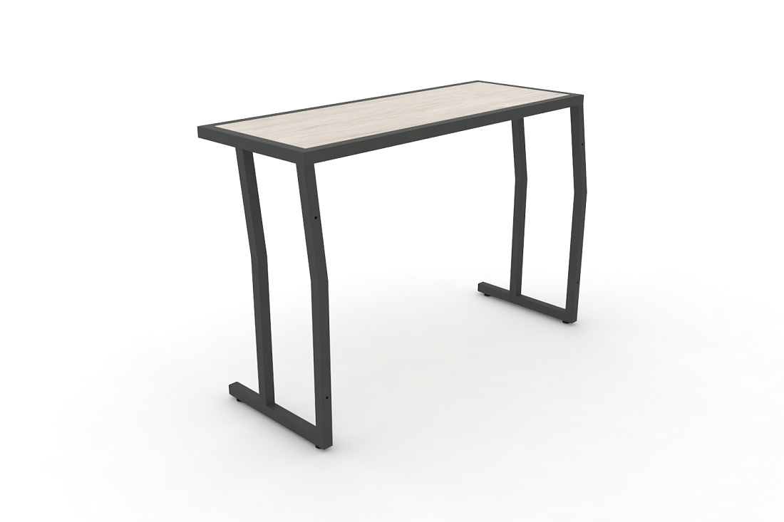 Стол учебный двухместный без царги DESK DK-1100S Денвер Светлый / Антрацит Металл  стоимость