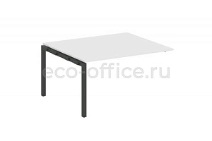 Проходной наборный элемент переговорного стола METAL SYSTEM QUATTRO 5x5 50БП.ППРГ-3 Белый / Антрацит металл фото