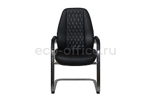 Конференц-кресло RV Design ORSO-SF F385 Чёрная кожа фото