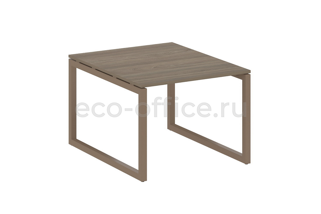 Стол переговорный (1 столешница) METAL SYSTEM QUATTRO 5x5 50БО.ПРГ-1.1 Вяз Благородный / Мокко металл  стоимость