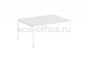 Проходной наборный элемент переговорного стола METAL SYSTEM QUATTRO 4x4 40БП.ППРГ-4 Белый / Белый металл фото