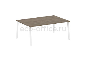 Стол переговорный (1 столешница) METAL SYSTEM STYLE БА.ПРГ-1.5 Вяз Благородный / Белый металл фото