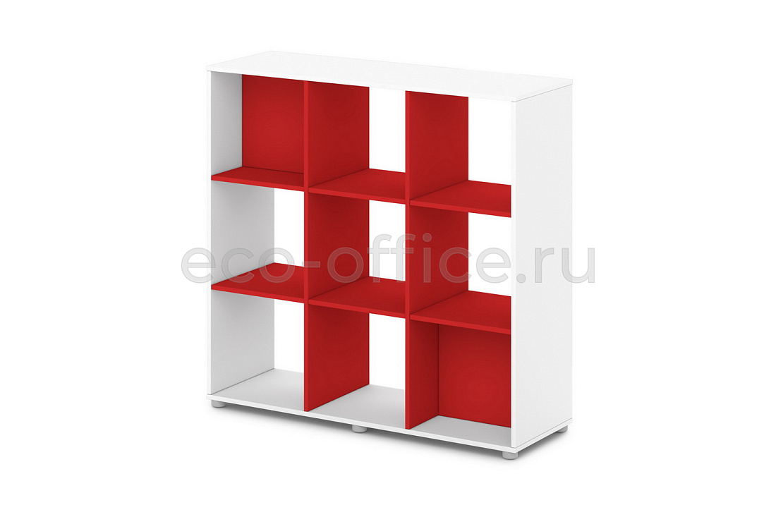 Стеллаж низкий 9 ячеек SENTIDA COLOR S-79 Земляника  стоимость
