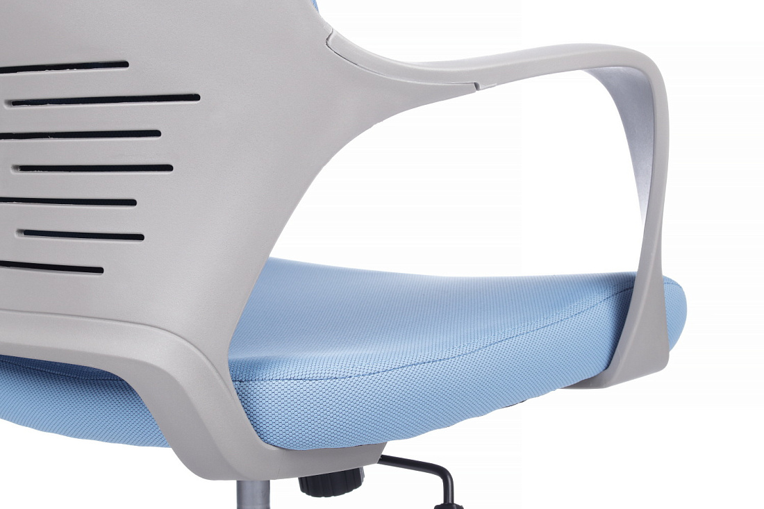 Кресло офисное RV Chair IQ RV 8989 Серый пластик / Синяя ткань  стоимость