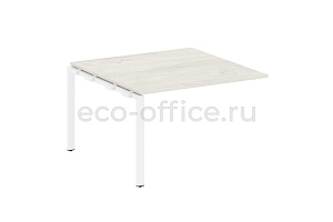 Проходной наборный элемент переговорного стола METAL SYSTEM STYLE БП.ППРГ-2 Дуб Наварра / Белый металл фото