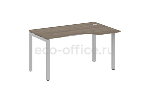 Стол криволинейный правый METAL SYSTEM QUATTRO 5x5 50БП.СА-2 Пр Вяз Благородный / Серый металл фото
