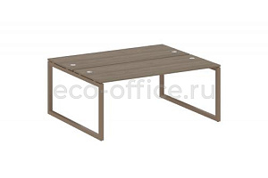 Рабочая станция METAL SYSTEM QUATTRO 5x5 50БО.РАС-СП-2.5 Вяз Благородный / Мокко металл фото