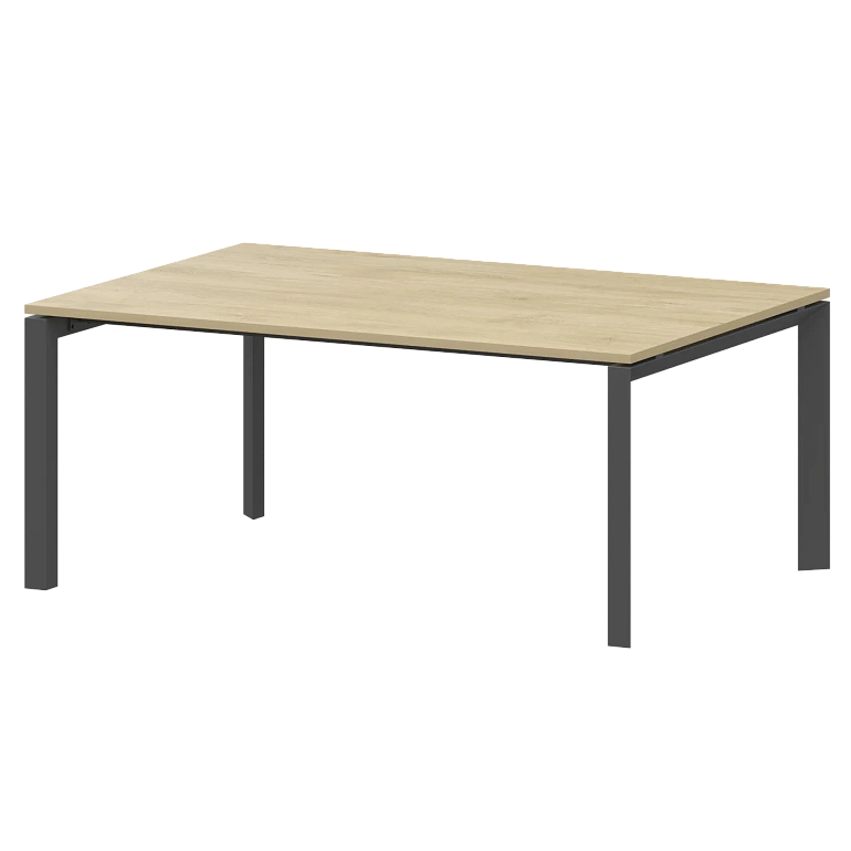 стол переговорный на металлокаркасе protech нтмп.п.160.11 баттл рок/антрацит фото