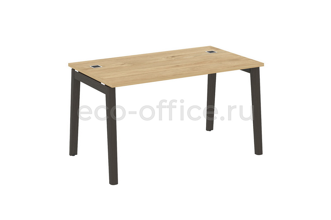 стол рабочий руководителя onix wood direct ow.srr-3.8 тиквуд светлый / дуб тёмный фото