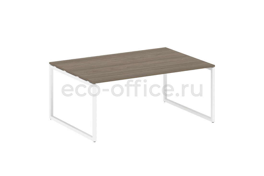 Стол переговорный (1 столешница) METAL SYSTEM QUATTRO 4x4 40БО.ПРГ-1.5 Вяз Благородный / Белый металл  стоимость