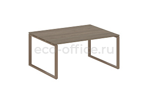Стол переговорный (1 столешница) METAL SYSTEM STYLE БО.ПРГ-1.4 Вяз Благородный / Мокко металл фото