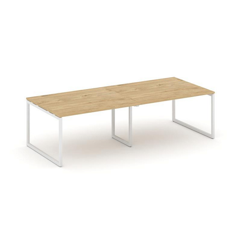 стол переговорный style project sn-4o.sprg-042.3 тиквуд светлый/металл белый фото
