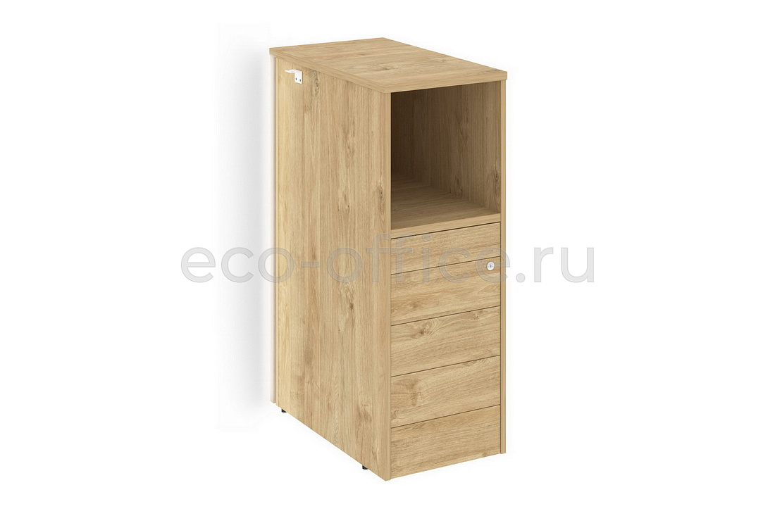 Тумба с подсветкой 5 ящиков TIP-ON проходная средняя ONIX O.R-TV-5TIP.S Тиквуд Светлый  стоимость