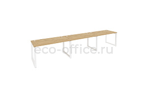 Рабочая станция на O-образном м/к ONIX O.MO-RS-3.3.7 Тиквуд Светлый / Белый металл фото