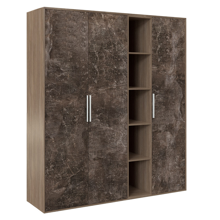 шкаф высокий 3 створки, с нишей b-tone btn36152442 фото