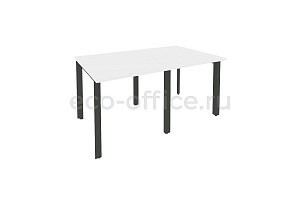 Стол переговорный (2 столешницы) ONIX O.MP-PRG-2.0 Белый Бриллиант / Антрацит металл фото