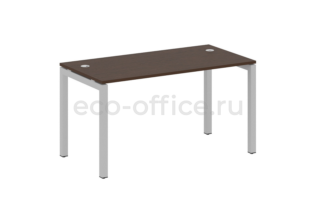 Стол письменный METAL SYSTEM QUATTRO 5x5 50БП.СП-3 Венге Цаво / Серый металл купить в Москве