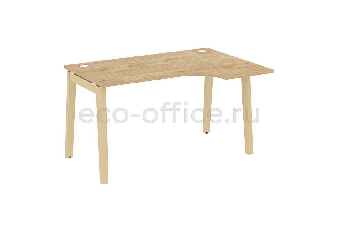 Стол эргономичный правый ONIX WOOD OW.SA-2 (R) Тиквуд Светлый / Дуб Светлый  стоимость