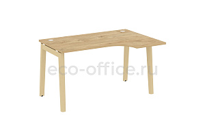 Стол эргономичный правый ONIX WOOD OW.SA-2 (R) Тиквуд Светлый / Дуб Светлый фото