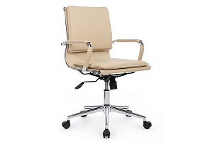 Кресло RV Chair HUGO 6003-2SE Светло-бежевая экокожа фото
