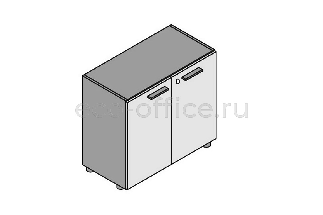 Шкаф двухстворчатый низкий  E.O.S. 118273 Light Poplar (Cod.64)  стоимость