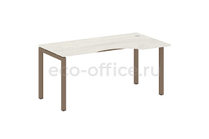 Стол криволинейный правый METAL SYSTEM QUATTRO 5x5 50БП.СА-1 Пр Дуб Наварра / Мокко металл фото