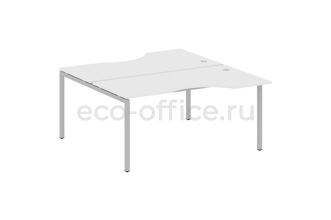 Рабочая станция криволинейная METAL SYSTEM QUATTRO 4x4 40БП.РАС-СА-2.1 Белый / Серый металл  стоимость