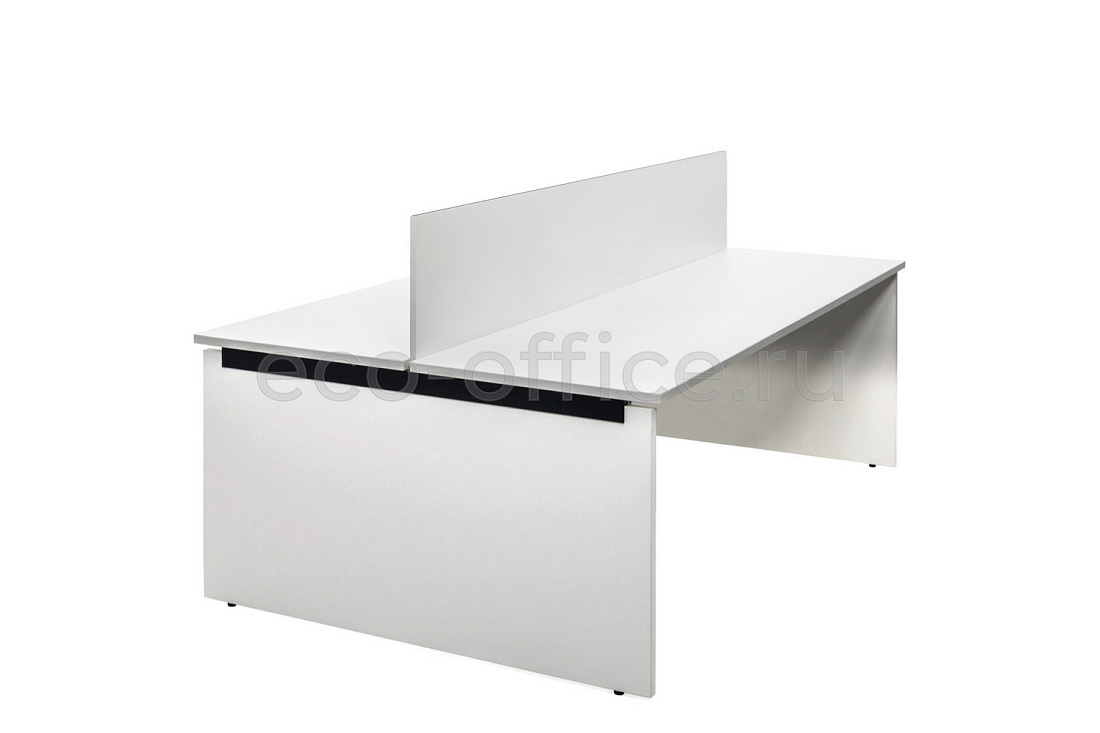 Бенч на 2 рабочих места TOUR WOOD 114S1022 W3W3 (7016) Белый  стоимость