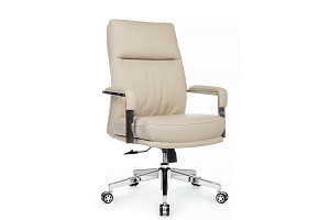 Кресло RV Chair LEON-M B916 Кремовая экокожа фото