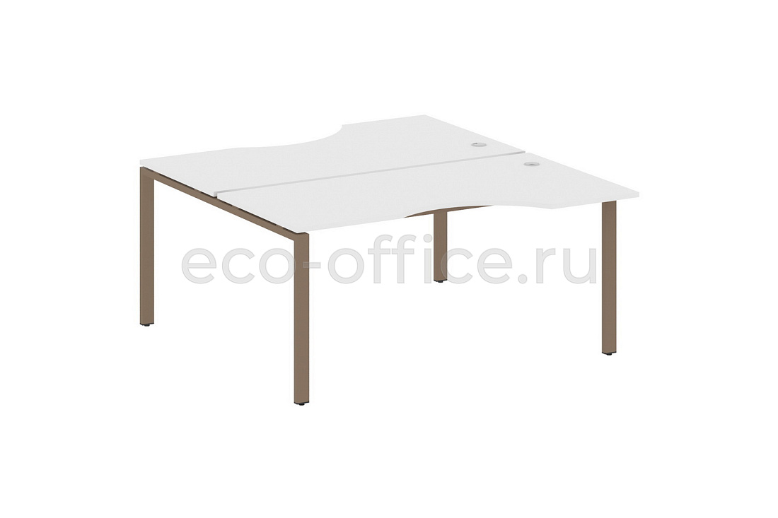 Рабочая станция криволинейная METAL SYSTEM STYLE БП.РАС-СА-2.1 Белый / Мокко металл  стоимость