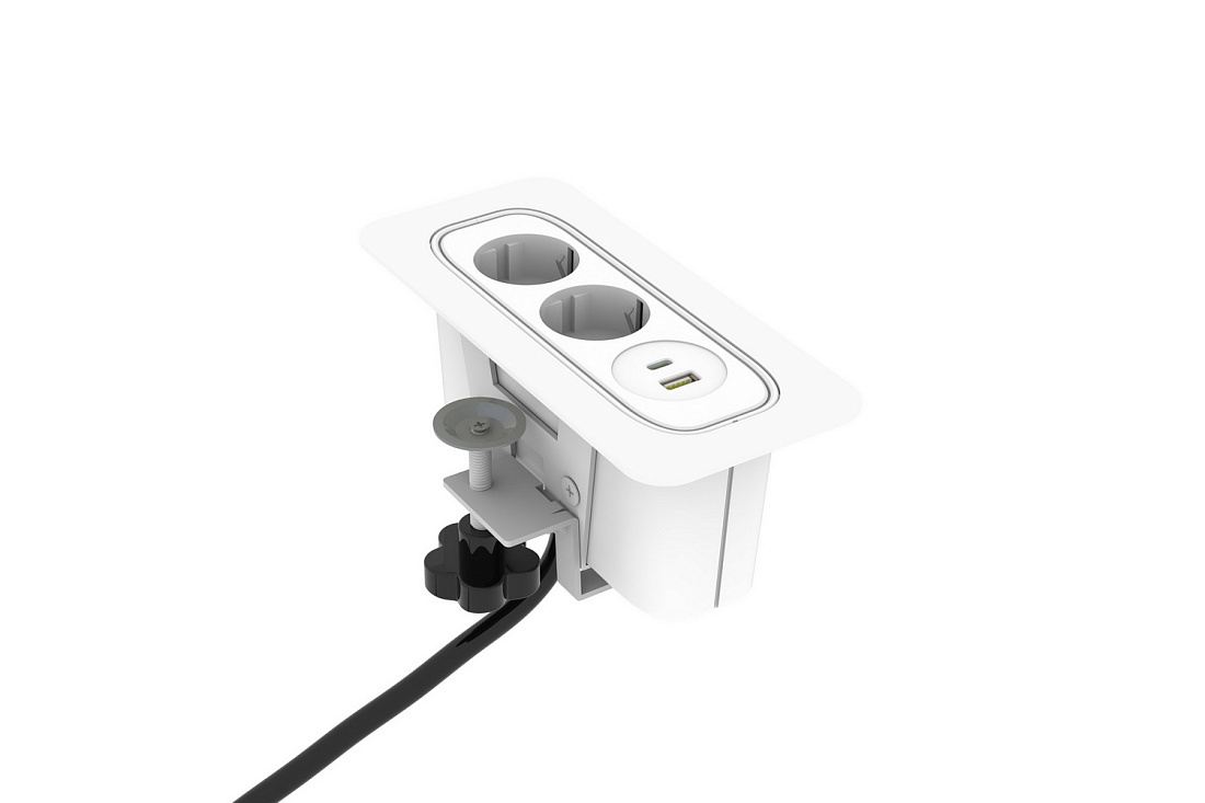 розеточный блок teconik ome021p.2-wh белый фото