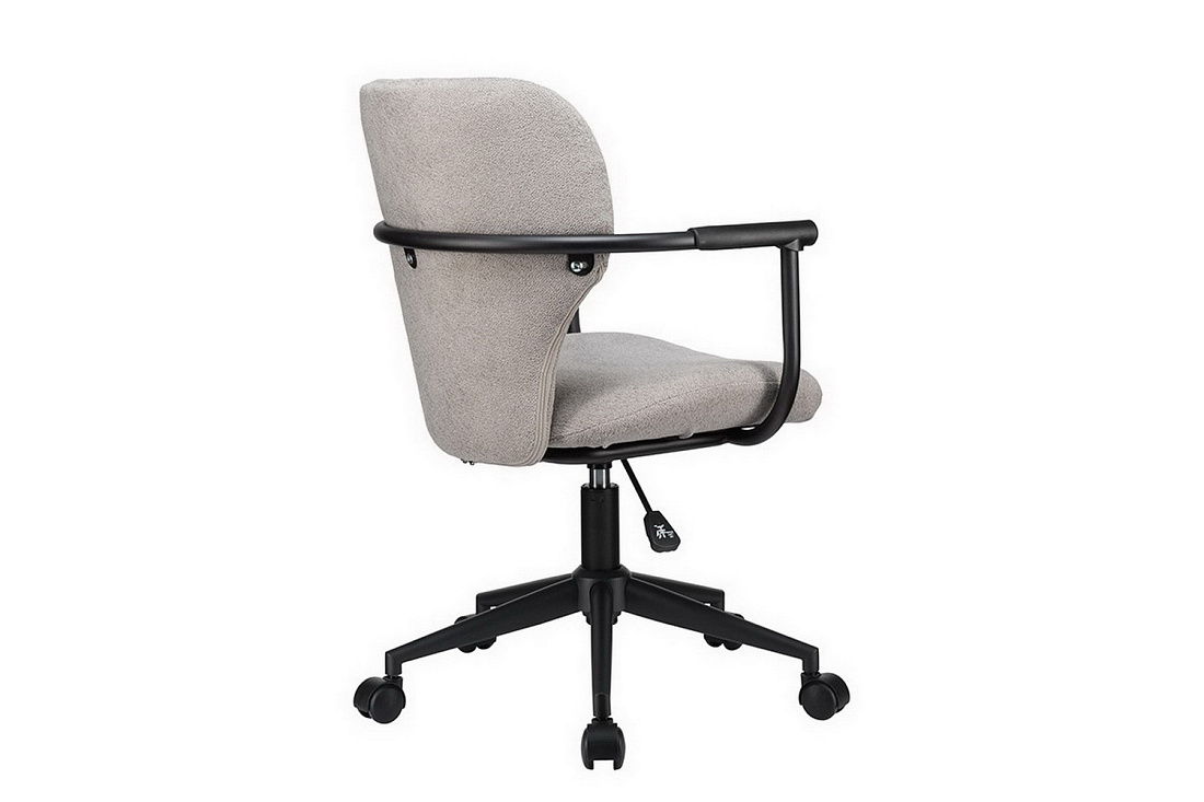 кресло eco-chair patrick w-237 серая ткань / чёрный каркас фото